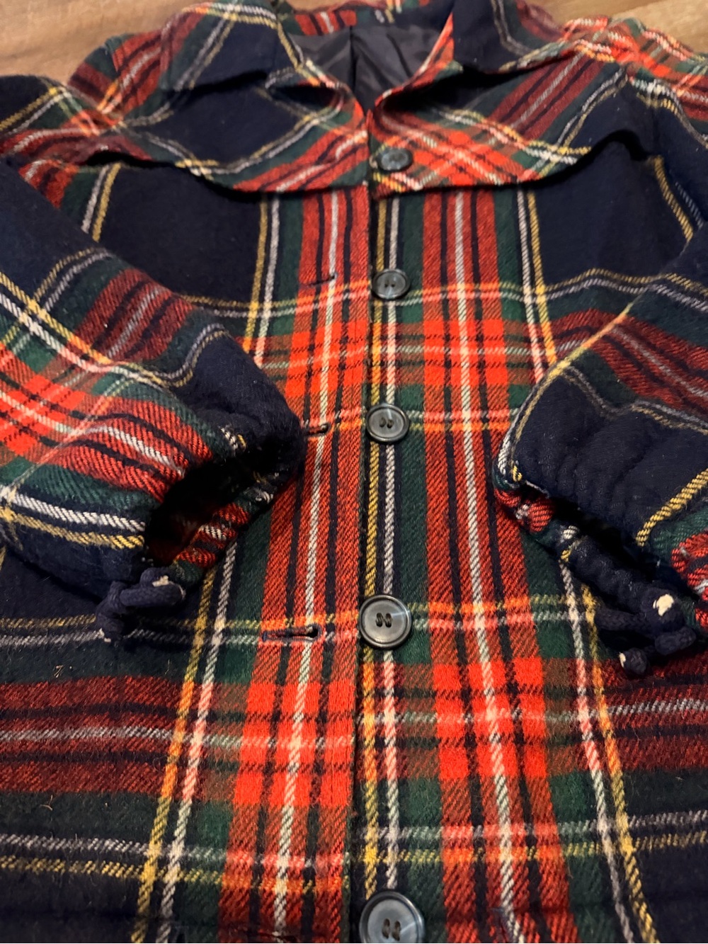 Vintage Wool Plaid Tartan Jacket Women’s EU 40 - Picture 2 of 6